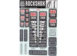 Rockshox Sticker Set tbv. Ø35mm Voorvork - Wit