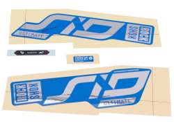 Rockshox Sticker Set tbv. Ultimate 80-100mm - Blauw