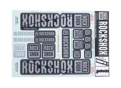 Rockshox Stickerset tbv. &#216;35mm Dual Crown - Grijs