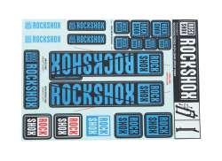Rockshox ステッカー セット 用. &Oslash;35mm フォーク - ブルー
