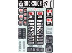 Rockshox 贴纸 套装 为. Ø35mm 叉 - 灰色