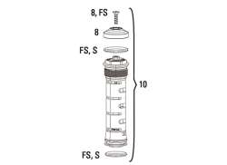 Rockshox 压缩 装置 为. Bluto RL - 黑色