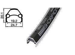 Rodi Skorpion Velg 26\" 19-559 36 Gaats - Zwart