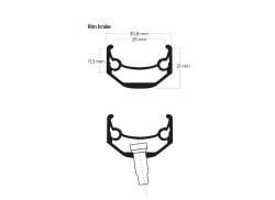 Ryde Andra 40 Felg 28" 36 Hull 14 Hull Aluminium - Svart