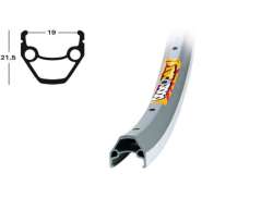 Ryde 车圈 Zac2000 28 x 1.75 36 孔 抛光 - 银色