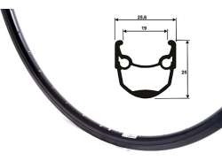 Ryde Llanta Andra 10 26 x 1.75 36 Orificio Disco - Negro