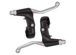Saccon Brake Lever Set Right/Left - Silver/Black
