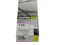 Sapim 辐条 13 x 138mm J-弯曲 配有 铜头 不锈钢 - 银色 (144)
