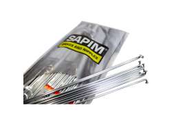 Sapim Leader 辐条 14 x 280mm J-弯曲 不锈钢 - 银色 (1)