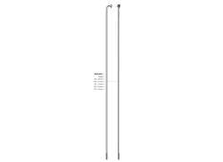 Sapim Leader Radio 13 x 280mm J-Bend Inox - Plata (100)