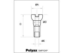 Sapim Pinnaruuvi 13 GMP 13mm Polyax - Hopea