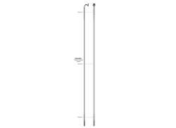 Sapim Race Eker 14 x 300mm Rak Inox - Silver (100)