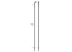 Sapim Race L 스포크 14 x 260mm J-벤딩 스테인리스 - 블랙 (100)