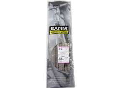 Sapim Rayon 14 x 216mm J-Bend Acier Inoxydable - Argent