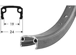 Schurmann Sport Aro 20x1.75" 28 Orif&iacute;cio Alum&iacute;nio - Prata