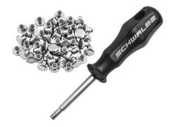 Schwalbe Banden Spikes + Sleutel - Zilver (50)