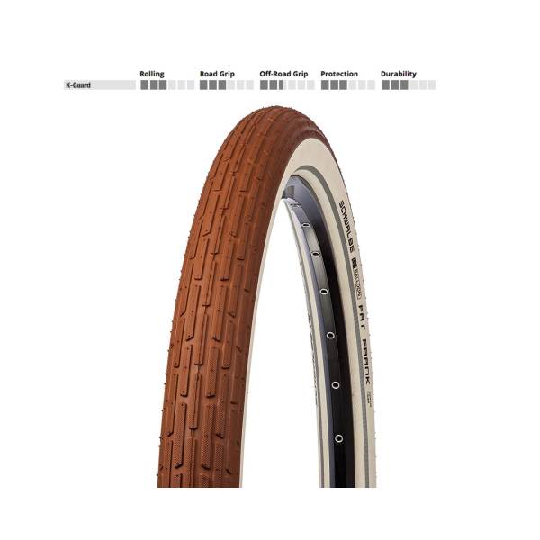 Schwalbe Buitenband Fat Frank 28x2.00 KevlarGuard Bruin kopen bij HBS
