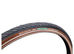 Schwalbe Energizer Plus 28 x 1.75" 반사 - 블랙/브라운