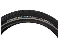 Schwalbe 公路 Cruiser 轮胎 28 x 1.40" 反光 - 黑色