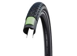 Schwalbe Marathon 轮胎 27x1 1/4&quot; 反光. Green Guard - 黑色