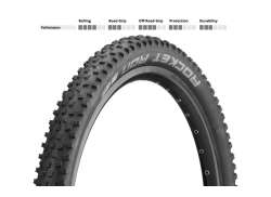 Schwalbe Rocket Ron 26 x 2.10" Evo Nopeus Taitettava - Musta