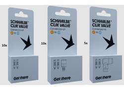 Schwalbe SCV Ventil Starter Set Dv - Silber