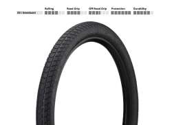 Schwalbe タイヤ スーパー Moto 27.5 x 2.40 折り畳み可能 - ブラック