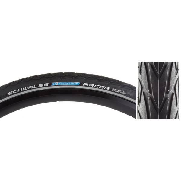Buy Schwalbe Tire Marathon Racer X 1 50 Reflective Black At Hbs
