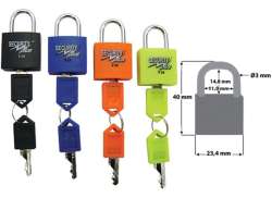 Security Plus Mini Visací Zámek Sada 22mm Univerzální Klíč