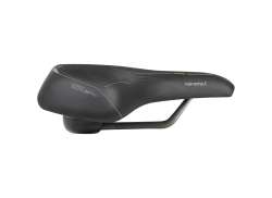 Selle Bassano Suprema 5zone EL City Sykkelsadel - Svart