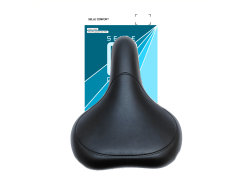 Selle Comfort E-Bike Cykelsadel - Svart