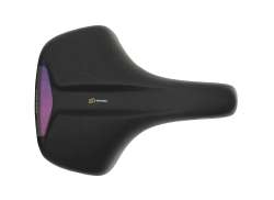 Selle Royal Vivo Relaxed Cykelsadel Royal Gel - Svart/Purpur