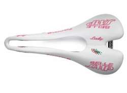 Selle SMP Race Sedlo Na Kolo Forma Ženy Bílá Růžová