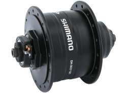 Shimano 3D37 Dynamo Moyeu 36 Trou Disque CL - Noir