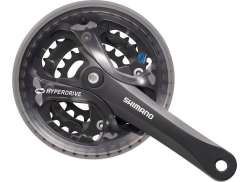 Shimano Acera M361 크랭크세트 48/38/28T 175mm 8S CG - 블랙