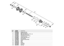 Shimano Achteras 157mm Boost tbv. M7130-B - Grijs