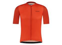 Shimano Aria Cycling Jersey Ss Men Coral Red - L