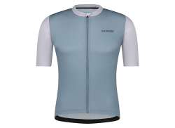 Shimano Aria Jersey Da Ciclismo Manica Corta Trasparente Blu - XL