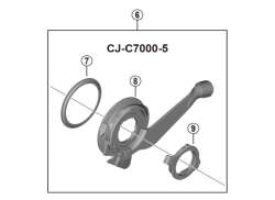 Shimano Cassette Joint tbv. C7000-5 - Zwart