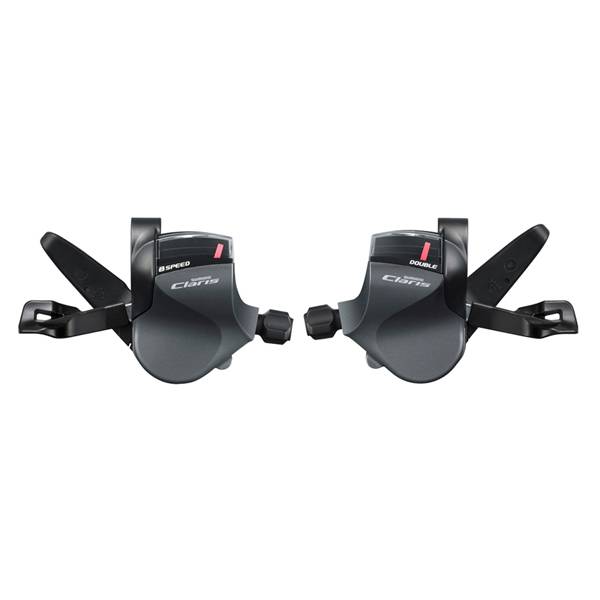 Shimano Claris R2000 シフター セット 2 x 8速 - グレー/ブラックを