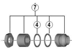 Shimano Cone Lock Nut Unit Left T3000