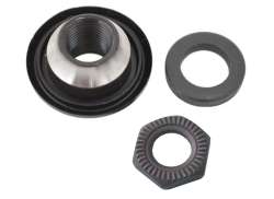 Shimano Cone + Porca De Bloqueio Para. Deore FH-M529 Esquerdo - Preto