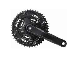 Shimano Conjunto De Crenque 44/32/22T 175mm 9S - Preto