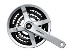 Shimano Crankset 6/8S 48/38/28T 170mm - Silver
