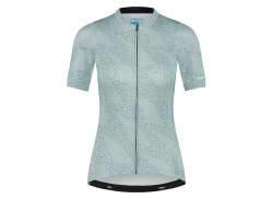 Shimano Culoare Tricou Cu M&acirc;necă Lungă Pentru Ciclism Ss Damă Blue/Gray