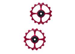 Shimano Cycling Ceramic Kladky 2x16T - Červen&aacute;