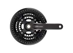 Shimano Deore Crankset 26/36/48T 3x10v 175mm - Zwart