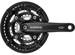 Shimano Deore T521 Crankset 24/32/44T 175mm 10S - Black