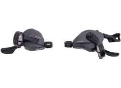 Shimano Deore XT M8100 Set Manette De D&eacute;railleur Fiche 2x12V - Noir