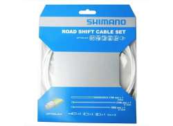 Shimano Derailleur Cable Set Optislik - White